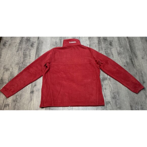 Columbia Alabama Crimson Tide Jacket Mens Large‎ Red Zip Fleece Embroidered Logo - Picture 2 of 13